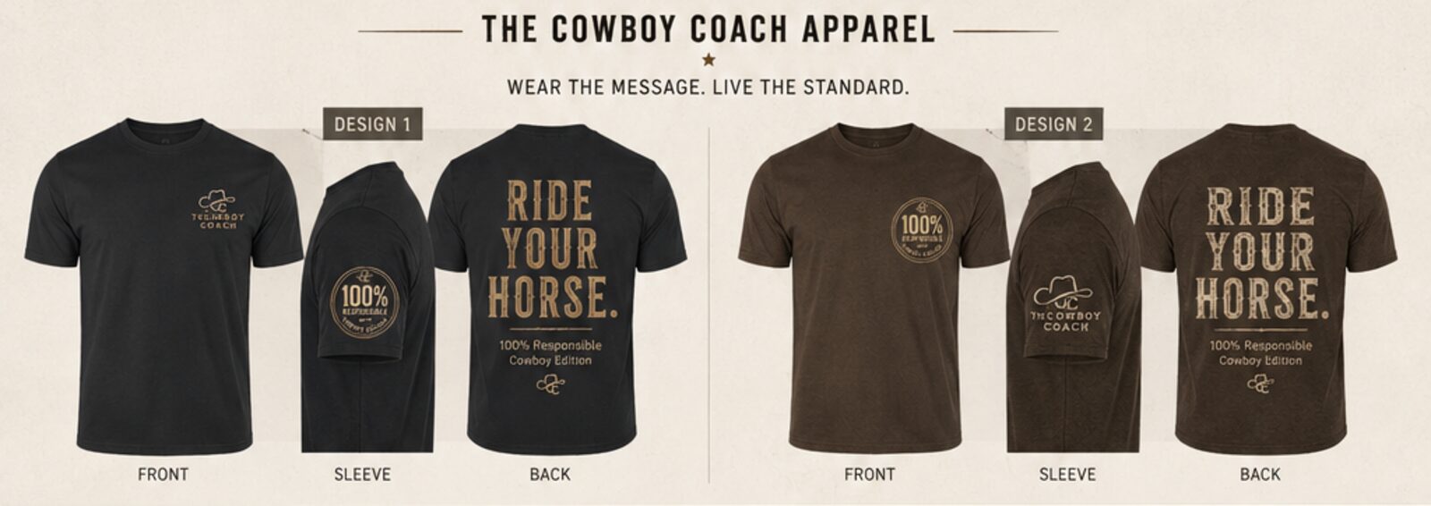 The Cowboy Coach apparel mockup