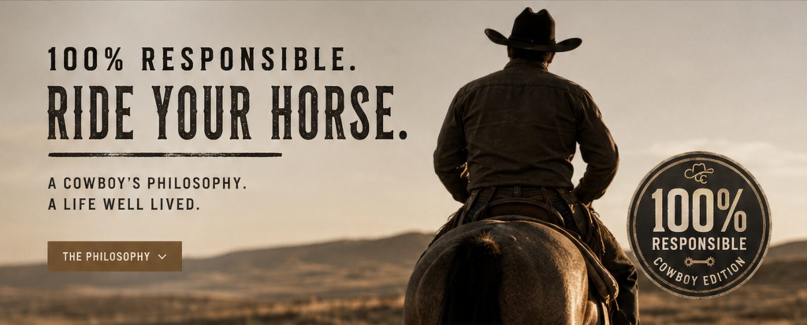 100% Responsible. Ride Your Horse.
